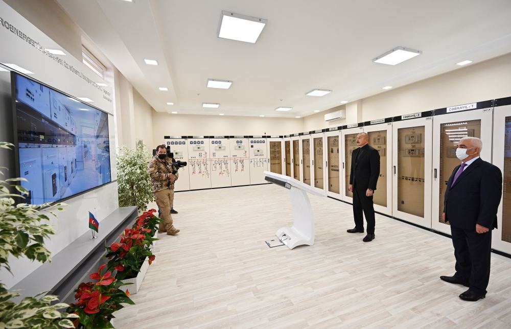 Prezident İlham Əliyev “Cəbrayıl” yarımstansiyasının açılışında iştirak edib (YENİLƏNİB) (FOTO/VİDEO)