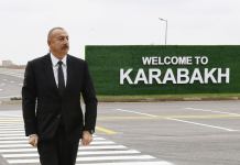 Prezident İlham Əliyev və birinci xanım Mehriban Əliyeva Füzuli Beynəlxalq Hava Limanında yaradılan şəraitlə tanış olublar (YENİLƏNİB) (FOTO)