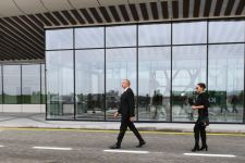 Prezident İlham Əliyev və birinci xanım Mehriban Əliyeva Füzuli Beynəlxalq Hava Limanında yaradılan şəraitlə tanış olublar (YENİLƏNİB) (FOTO)
