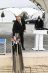 Prezident İlham Əliyev və birinci xanım Mehriban Əliyeva Füzuli şəhərində çoxmənzilli yaşayış məhəlləsinin təməlqoyma mərasimində iştirak ediblər (FOTO)