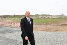 Prezident İlham Əliyev və birinci xanım Mehriban Əliyeva Füzuli şəhərində çoxmənzilli yaşayış məhəlləsinin təməlqoyma mərasimində iştirak ediblər (FOTO)