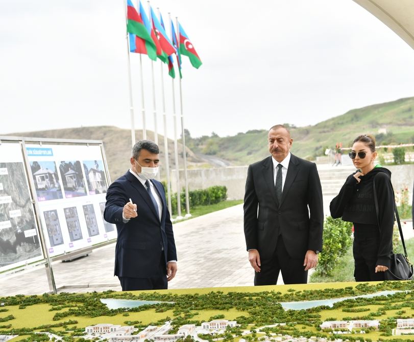 Prezident İlham Əliyev və birinci xanım Mehriban Əliyeva Füzuli rayonunda səfərdə olublar (FOTO/VİDEO)