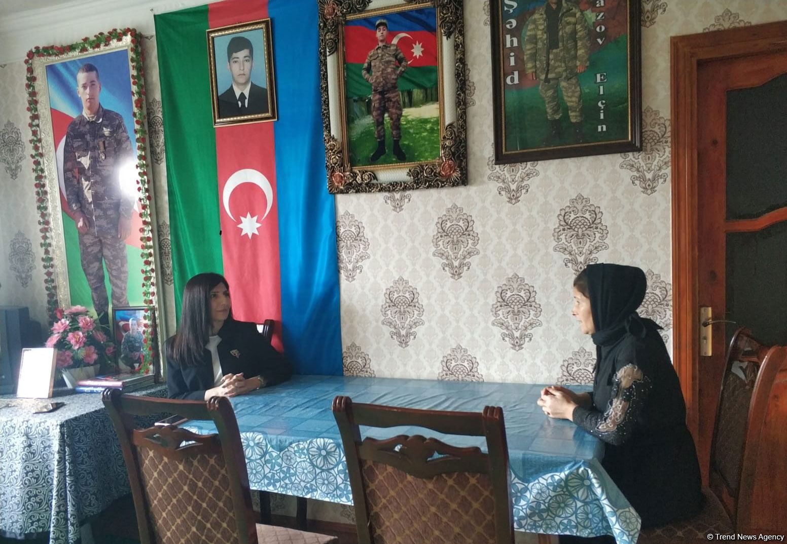 Millət vəkili Sevil Mikayılova Xaçmazda şəhid ailələri ilə görüşüb (FOTO)