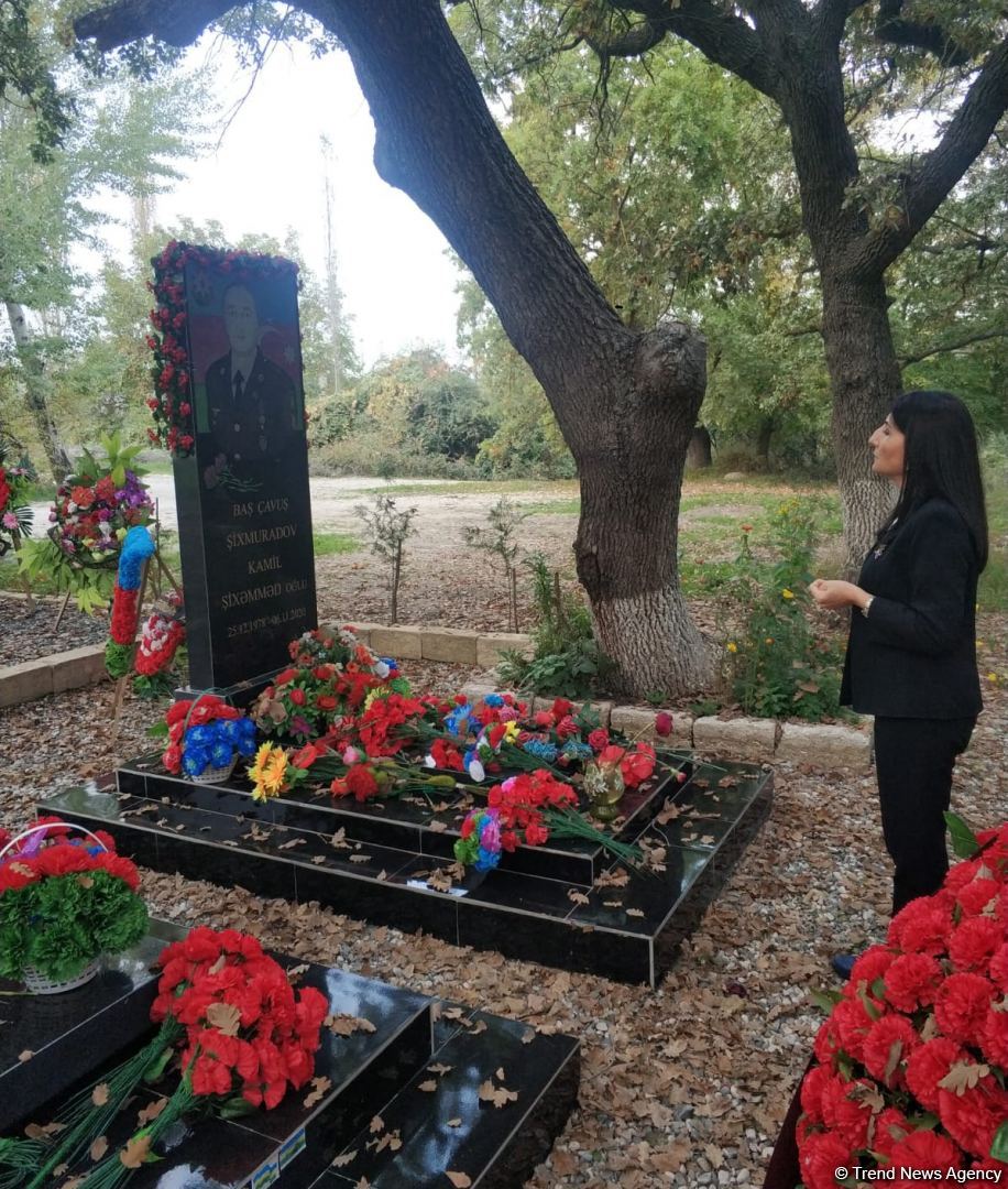 Millət vəkili Sevil Mikayılova Xaçmazda şəhid ailələri ilə görüşüb (FOTO)