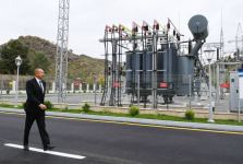 Prezident İlham Əliyev və birinci xanım Mehriban Əliyeva “Zəngilan” yarımstansiyasının açılışında iştirak ediblər (FOTO/VİDEO) (YENİLƏNİB)