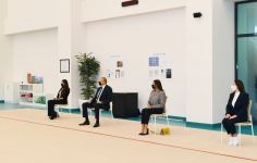 Prezident İlham Əliyev, Birinci xanım Mehriban Əliyeva və qızları Leyla Əliyeva Milli Gimnastika Arenasının yeni məşq binasında yaradılan şəraitlə tanış olublar (FOTO/VİDEO) (YENİLƏNİB)