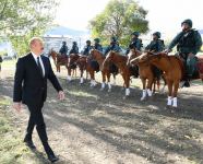 Prezident İlham Əliyev və Birinci xanım Mehriban Əliyeva DSX-nin yeni hərbi hissə kompleksinin açılışında iştirak ediblər (YENİLƏNİB) (FOTO/VİDEO)