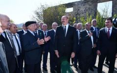 Prezident İlham Əliyevin Milli Qəhrəmanın atası ilə səmimi söhbəti: Mən veto qoyacağam ona (FOTO)