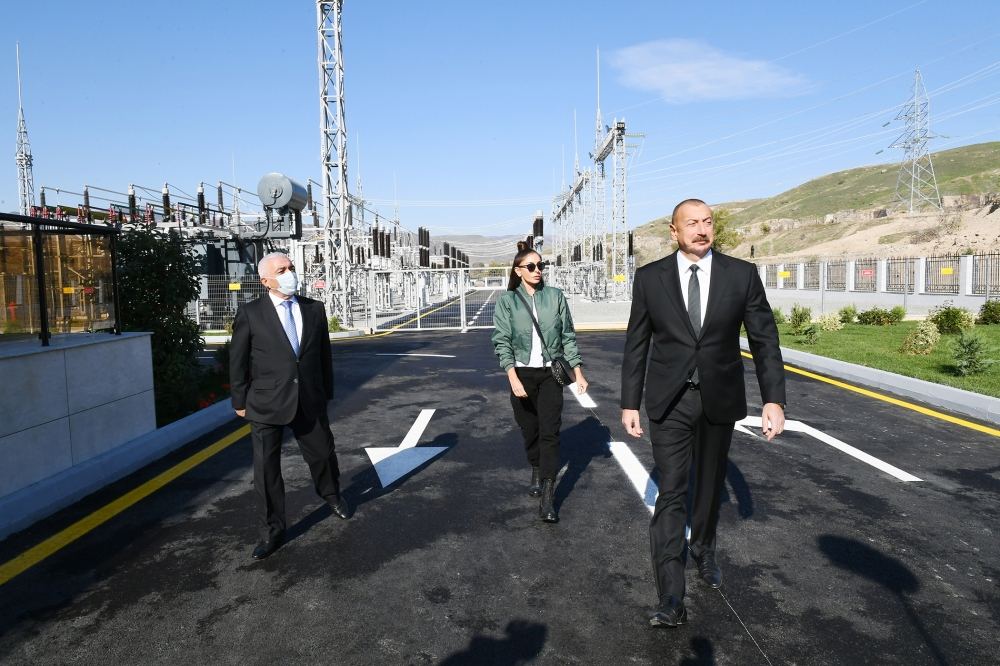 Prezident İlham Əliyev və Birinci xanım Mehriban Əliyeva “Qubadlı” yarımstansiyasının açılışında iştirak ediblər (YENİLƏNİB) (FOTO/VİDEO)