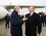 Türkiyə Prezidenti Rəcəb Tayyib Ərdoğan Azərbaycana rəsmi səfərə gəlib. Füzuli Beynəlxalq Hava Limanında ilk rəsmi qarşılanma (FOTO/VİDEO)
