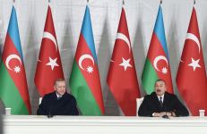 Azərbaycan və Türkiyə prezidentləri mətbuata birgə bəyanatlarla çıxış ediblər (FOTO/VİDEO) (YENİLƏNİB)