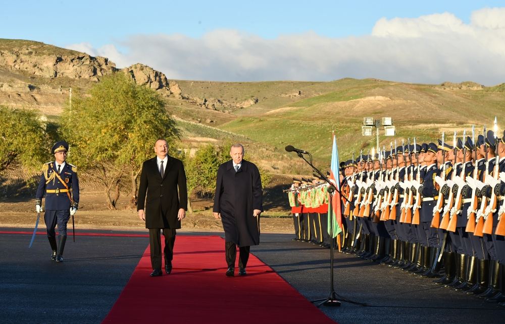 Türkiyə Prezidenti Rəcəb Tayyib Ərdoğanın Zəngilanın Ağalı kəndində rəsmi qarşılanma mərasimi olub (FOTO/VİDEO) (YENİLƏNİB)