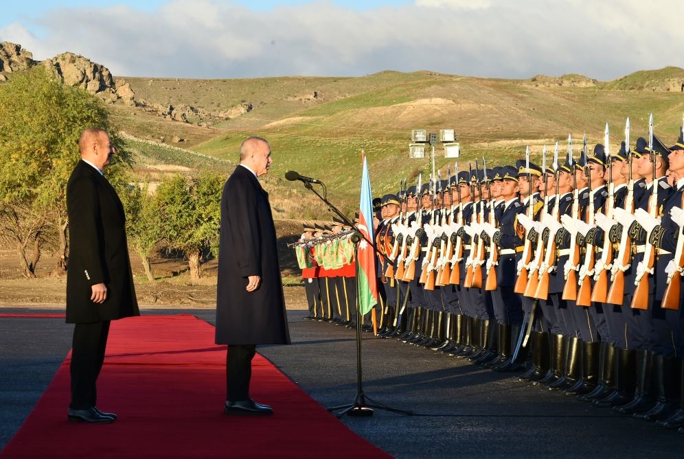 Türkiyə Prezidenti Rəcəb Tayyib Ərdoğanın Zəngilanın Ağalı kəndində rəsmi qarşılanma mərasimi olub (FOTO/VİDEO) (YENİLƏNİB)