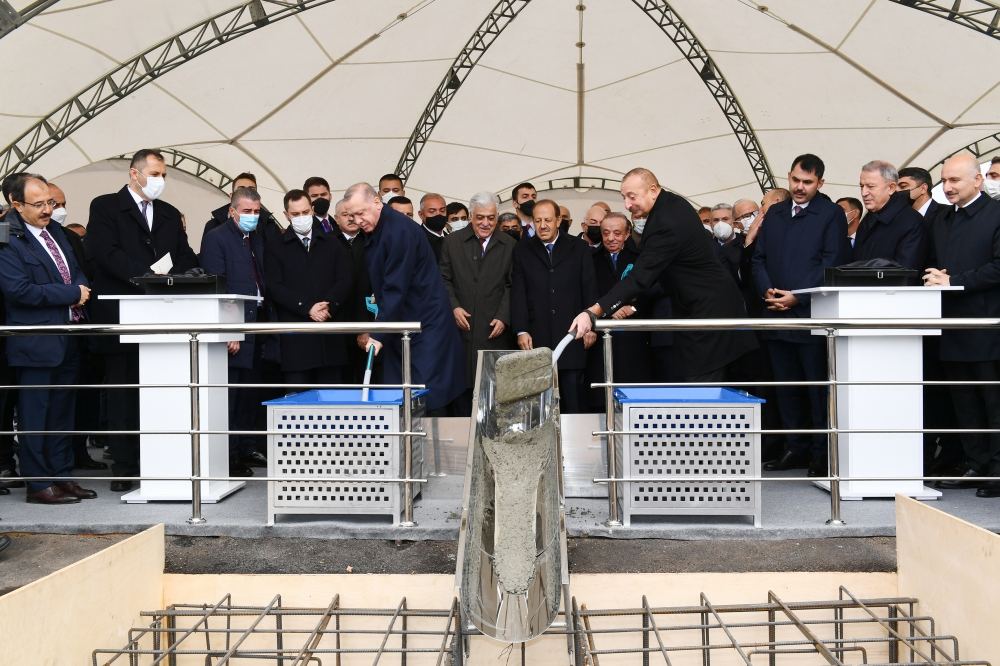 Azərbaycan və Türkiyə Prezidentləri Zəngəzur Dəhlizinin təməlini qoyublar (FOTO/VİDEO) (YENİLƏNİB)