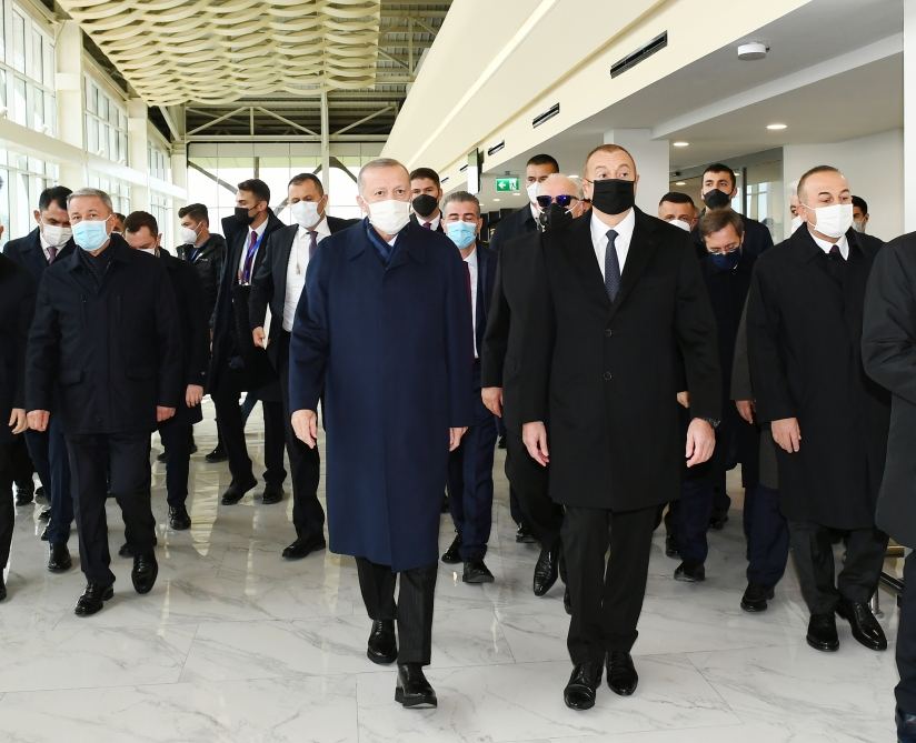 Prezident İlham Əliyev və Rəcəb Tayyib Ərdoğan Füzuli Beynəlxalq Hava Limanının rəsmi açılışını ediblər (FOTO/VİDEO) (YENİLƏNİB)