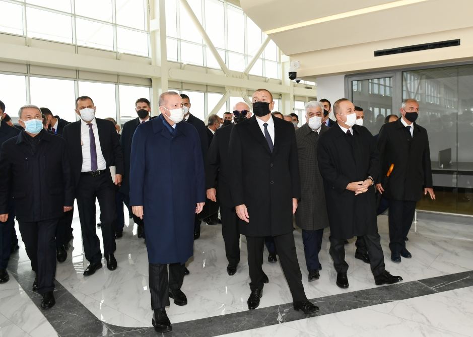 Prezident İlham Əliyev və Rəcəb Tayyib Ərdoğan Füzuli Beynəlxalq Hava Limanının rəsmi açılışını ediblər (FOTO/VİDEO) (YENİLƏNİB)