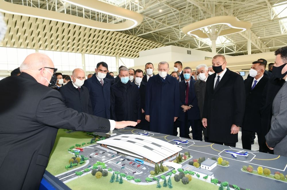 Prezident İlham Əliyev və Rəcəb Tayyib Ərdoğan Füzuli Beynəlxalq Hava Limanının rəsmi açılışını ediblər (FOTO/VİDEO) (YENİLƏNİB)