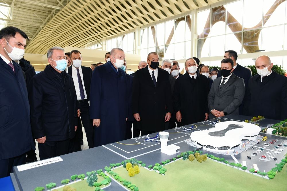 Prezident İlham Əliyev və Rəcəb Tayyib Ərdoğan Füzuli Beynəlxalq Hava Limanının rəsmi açılışını ediblər (FOTO/VİDEO) (YENİLƏNİB)