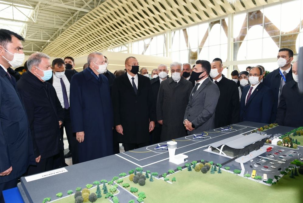 Prezident İlham Əliyev və Rəcəb Tayyib Ərdoğan Füzuli Beynəlxalq Hava Limanının rəsmi açılışını ediblər (FOTO/VİDEO) (YENİLƏNİB)