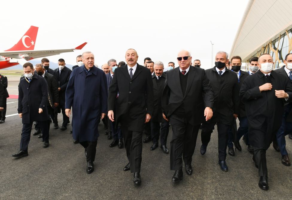 Prezident İlham Əliyev və Rəcəb Tayyib Ərdoğan Füzuli Beynəlxalq Hava Limanının rəsmi açılışını ediblər (FOTO/VİDEO) (YENİLƏNİB)