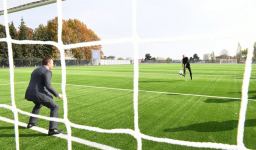 Prezident İlham Əliyev və birinci xanım Mehriban Əliyeva Şamaxı şəhər stadionunun açılışında iştirak ediblər (FOTO/VİDEO) (YENİLƏNİB)