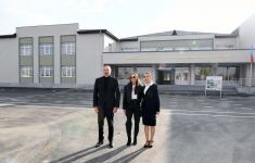Prezident İlham Əliyev və birinci xanım Mehriban Əliyeva Şamaxıda Çarhan kənd orta məktəbinin yeni binasının açılışında iştirak ediblər (FOTO/VİDEO)