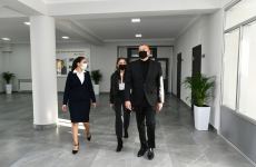 Prezident İlham Əliyev və birinci xanım Mehriban Əliyeva Şamaxıda Çarhan kənd orta məktəbinin yeni binasının açılışında iştirak ediblər (FOTO/VİDEO)