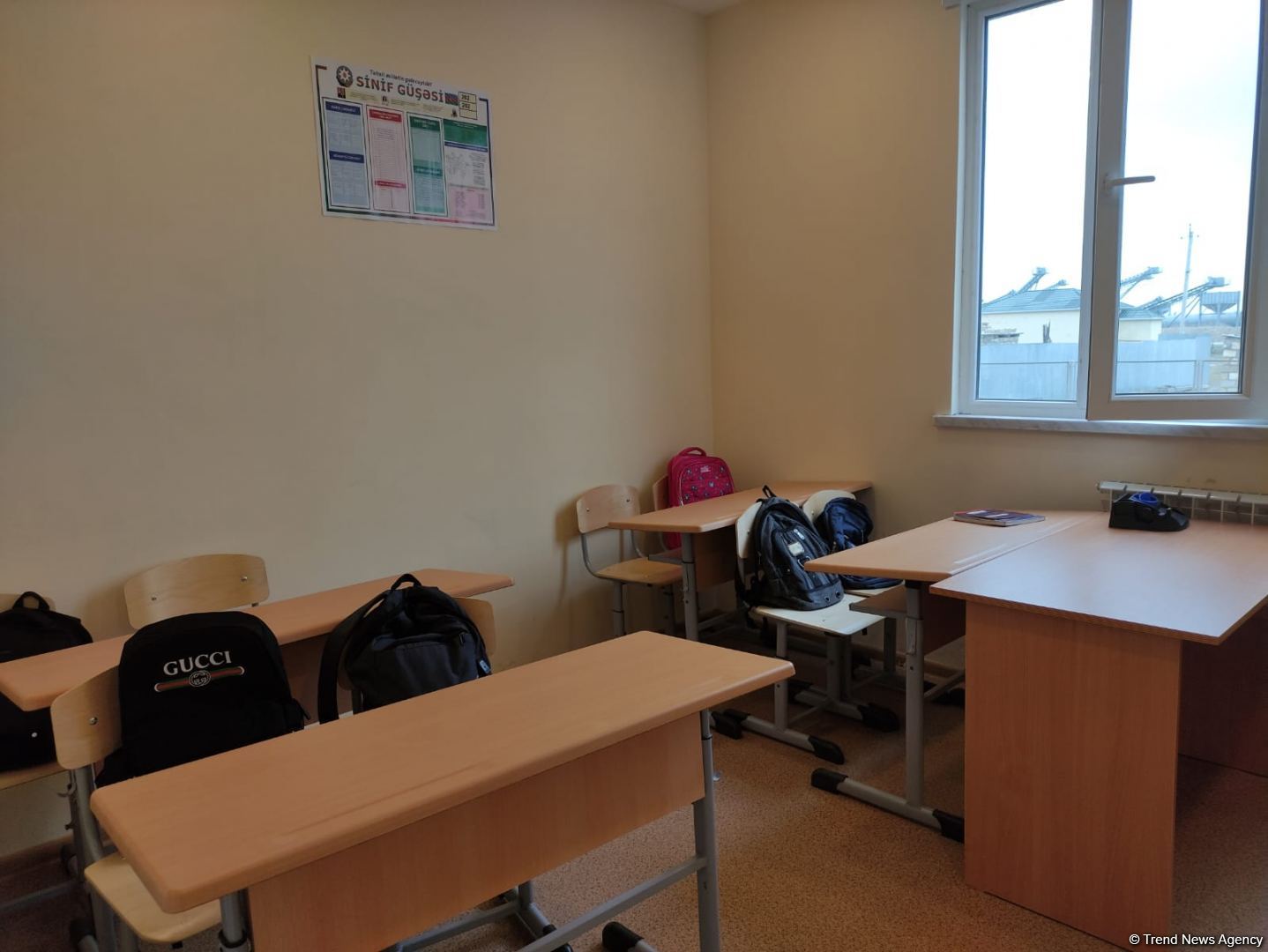 Tərtərdə Ermənistanın atəşi nəticəsində dağılan məktəbin modul tipli yeni binasının açılışı olub (FOTO)