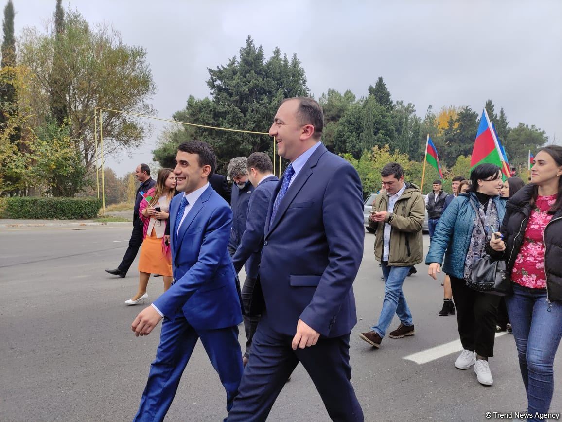 Tərtərdə Bayraq və Zəfər günləri ilə əlaqədar yürüş keçirilib (FOTO)
