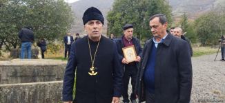 Alban-Udi xristian dini icması Xocavəndin Çinarlı kəndinə səfər edib (FOTO)