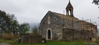 Alban-Udi xristian dini icması Xocavəndin Çinarlı kəndinə səfər edib (FOTO)