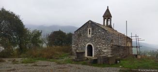 Alban-Udi xristian dini icması Xocavəndin Çinarlı kəndinə səfər edib (FOTO)