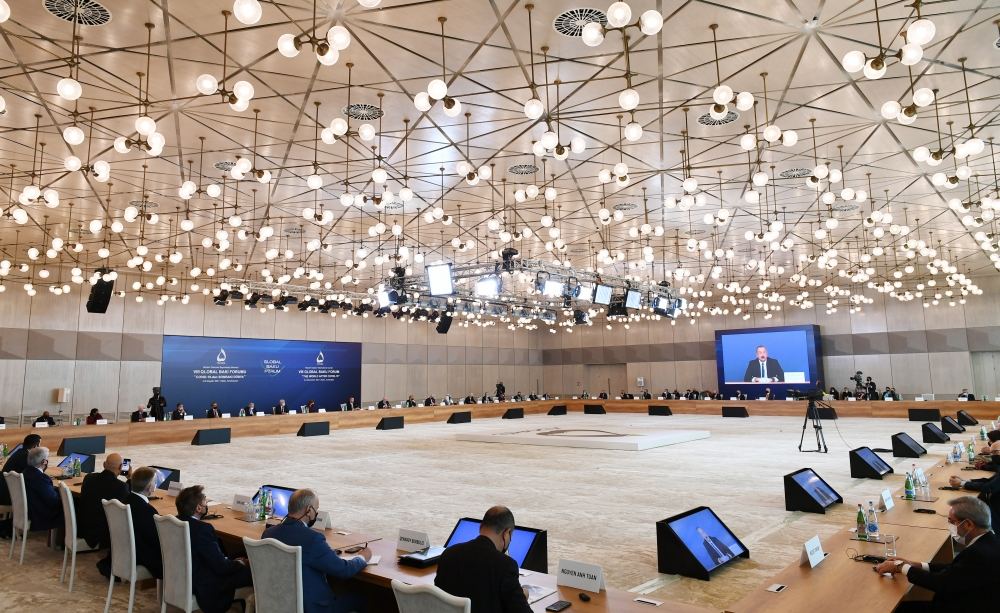 Prezident İlham Əliyev VIII Qlobal Bakı Forumunda çıxış edib (FOTO/VİDEO) (YENİLƏNİB)