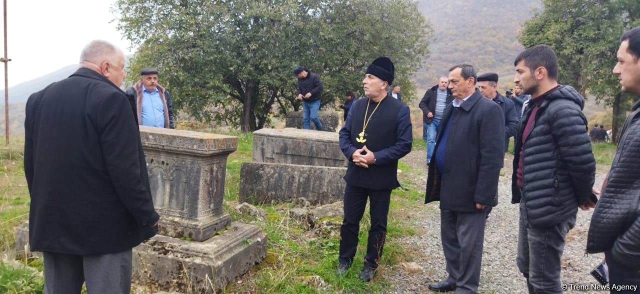 Alban-Udi xristian dini icması Xocavəndin Çinarlı kəndinə səfər edib (FOTO)