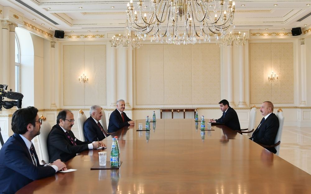 Prezident İlham Əliyev Türkiyənin sabiq Baş naziri Binəli Yıldırımı qəbul edib (FOTO/VİDEO) (YENİLƏNİB)