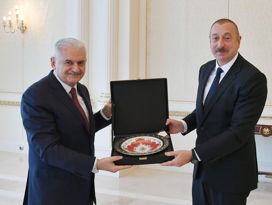 Prezident İlham Əliyev Türkiyənin sabiq Baş naziri Binəli Yıldırımı qəbul edib (FOTO/VİDEO) (YENİLƏNİB)