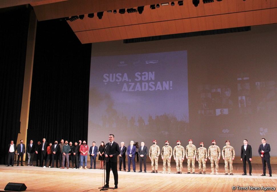 Heydər Əliyev Sarayında “Şuşa, sən azadsan!” sənədli filminin təqdimatı olub (FOTO)