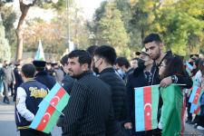 Bakıda Zəfər yürüşü və flaşmobu keçirilib (FOTO/VİDEO) (ƏLAVƏ OLUNUB)