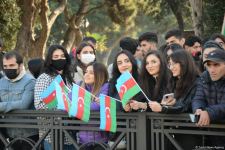 Bakıda Zəfər yürüşü və flaşmobu keçirilib (FOTO/VİDEO) (ƏLAVƏ OLUNUB)