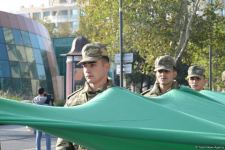 Bakıda Zəfər yürüşü və flaşmobu keçirilib (FOTO/VİDEO) (ƏLAVƏ OLUNUB)