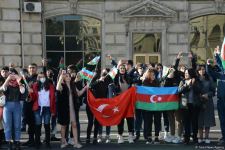Bakıda Zəfər yürüşü və flaşmobu keçirilib (FOTO/VİDEO) (ƏLAVƏ OLUNUB)