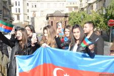 Bakıda Zəfər yürüşü və flaşmobu keçirilib (FOTO/VİDEO) (ƏLAVƏ OLUNUB)