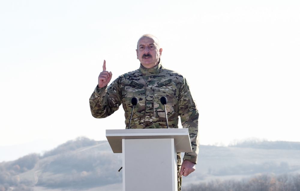 Azərbaycan Prezidenti, Silahlı Qüvvələrin Ali Baş Komandanı İlham Əliyev Şuşada hərbçilər qarşısında çıxış edib (FOTO/VİDEO) (YENİLƏNİB-2)