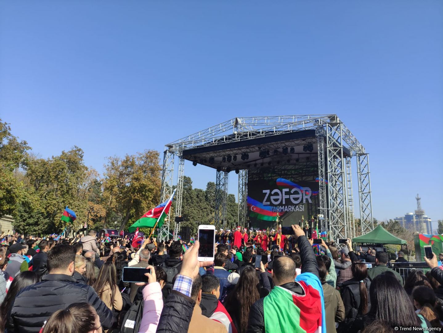 Bakıda Türkiyənin "Mehteran Birliyi" hərbi orkestrinin konserti keçirilir (FOTO)