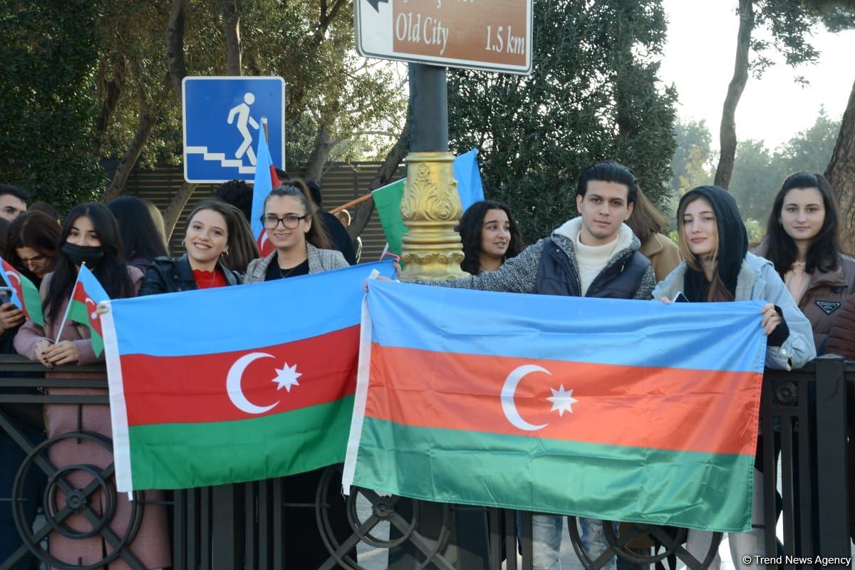 Bakıda Zəfər yürüşü və flaşmobu keçirilib (FOTO/VİDEO) (ƏLAVƏ OLUNUB)