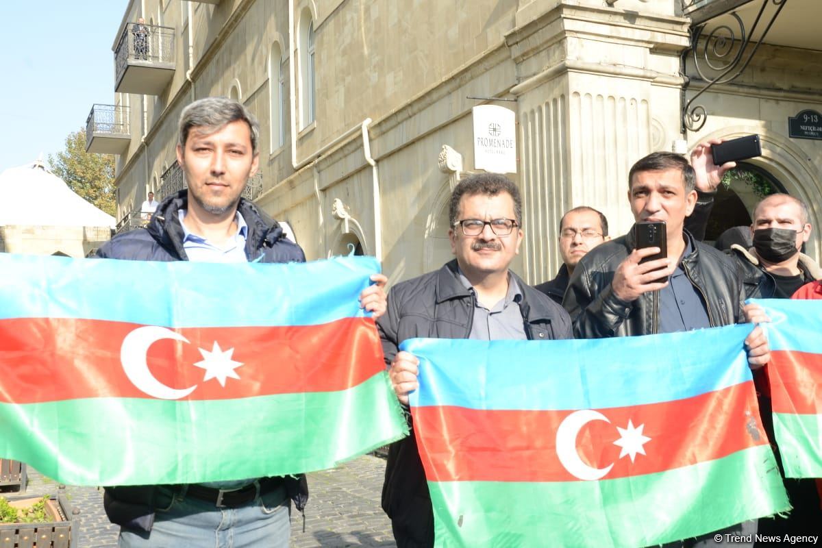 Bakıda Zəfər yürüşü və flaşmobu keçirilib (FOTO/VİDEO) (ƏLAVƏ OLUNUB)
