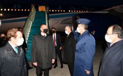 Prezident İlham Əliyev Türkiyə Respublikasına səfərə gəlib (FOTO/VİDEO)