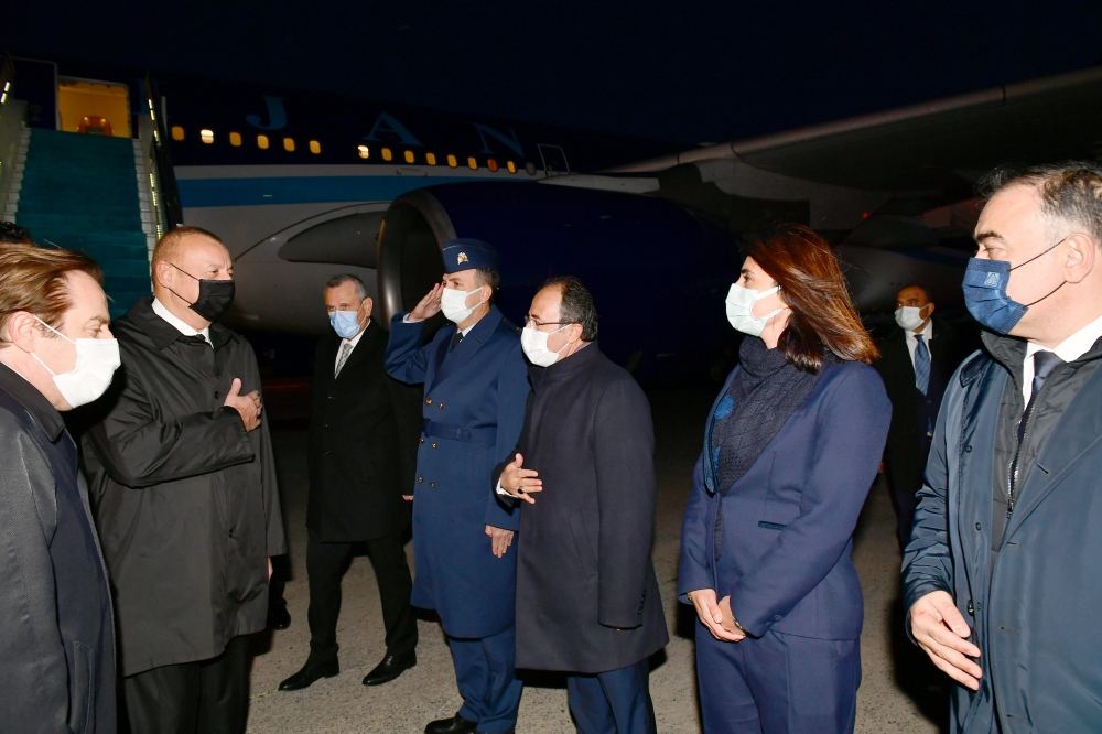 Prezident İlham Əliyev Türkiyə Respublikasına səfərə gəlib (FOTO/VİDEO)