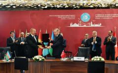 Prezident İlham Əliyevə Türk Dünyasının Ali Ordeni təqdim edildi (FOTO/VİDEO)