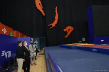 ABŞ səfiri Bakıda Milli Gimnastika Arenasında olub (FOTO)